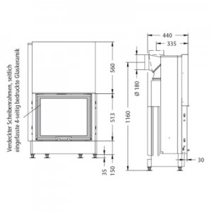 Каминная топка Spartherm Mini Sh 4S