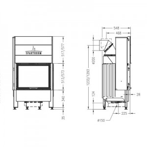 Каминная топка Spartherm Speedy 1Vh 4S