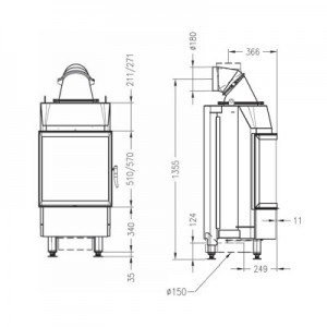 Каминная топка Spartherm Speedy Mr