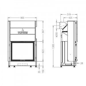 Каминная топка Spartherm Varia Sh 4S