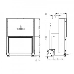 Каминная топка Spartherm Arte XH 3S