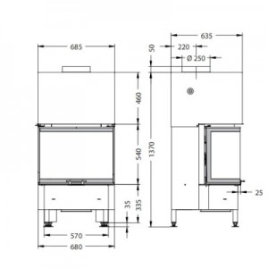Каминная топка Spartherm Varia Ch с дополнениями