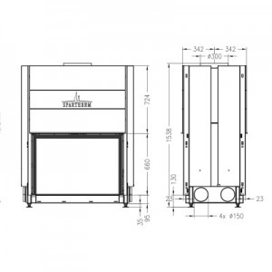Каминная топка Spartherm Arte X-FDH 3S
