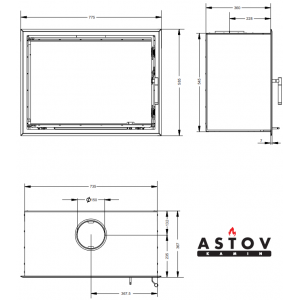 Каминная топка Астов К 7454