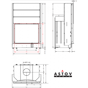 Каминная топка Астов ПС 9074 У