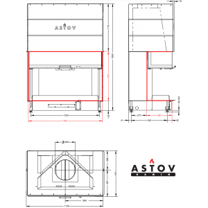 Каминная топка Астов П3С 11074