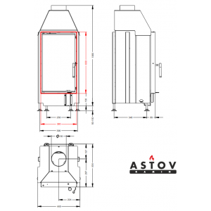 Каминная топка Астов ПС 3865