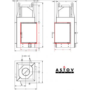 Каминная топка Астов П4С 440