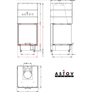 Каминная топка Астов П3С 5357