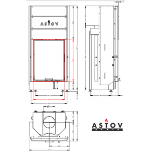 Каминная топка Астов ПС 5574