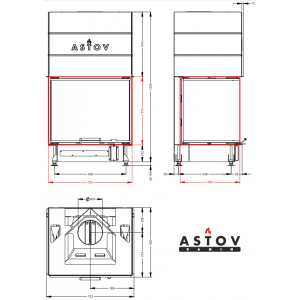 Каминная топка Астов П3С 7057