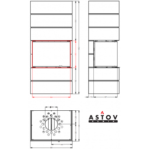 Печь-камин Астов Ферро П3С 8457