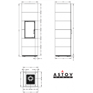 Печь-камин Астов APLIT ПС 3865