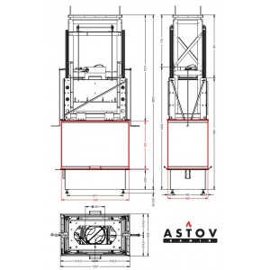 Каминная топка Астов П4С 10072