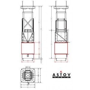 Каминная топка Астов П4С 8070