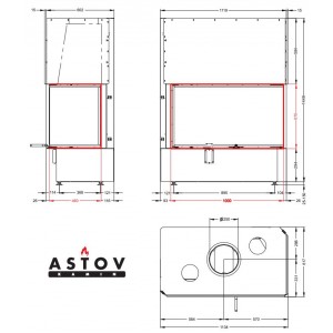 Каминная топка Астов П2С 10057