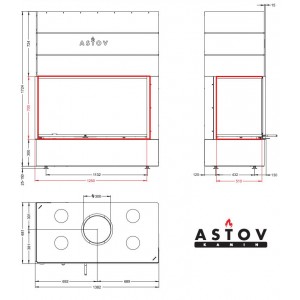 Каминная топка Астов П2С 12570