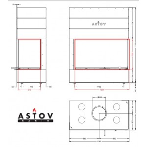 Каминная топка Астов П2С 12570