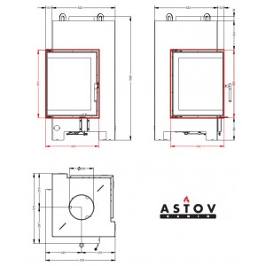Каминная топка Астов П2С 440