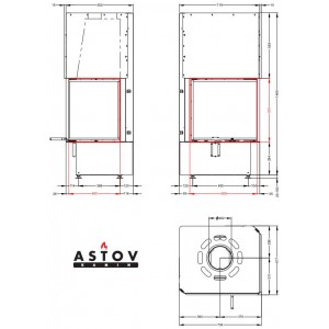 Каминная топка Астов П2С 6057