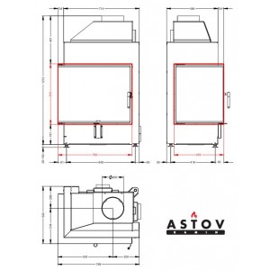 Каминная топка Астов П2С 700