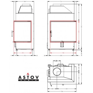 Каминная топка Астов П2С 700