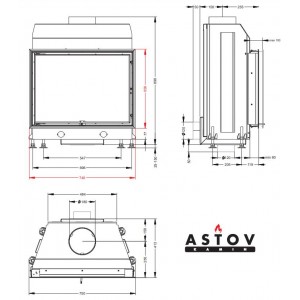 Каминная топка Астов М 700