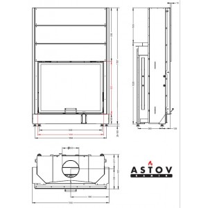 Каминная топка Астов ПС 10080