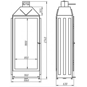 Каминная топка Авес 15 Финестра