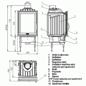 Каминная топка Bef Home BeF 450