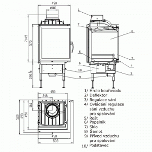 Каминная топка Bef Home BeF 450E