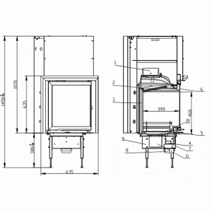 Каминная топка Bef Home BeF V450 E