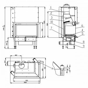 Каминная топка Bef Home Inter V 9 CP