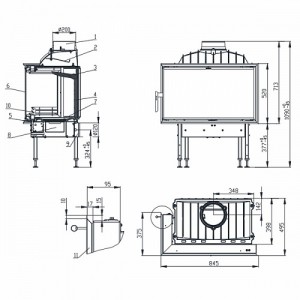 Каминная топка Bef Home Optim 8 CL