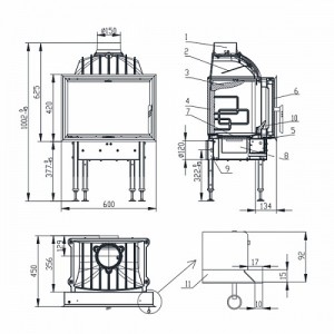 Каминная топка Bef Home Optim 6