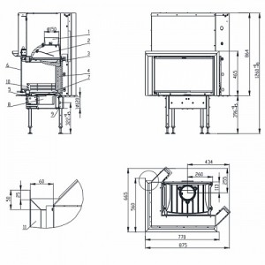 Каминная топка Bef Home Optim V 6 CP