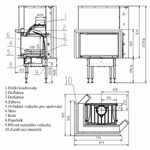 Каминная топка Bef Home Start V 6 CP/CL Black
