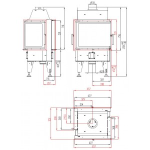 Каминная топка BeF Home Twin 7 CP-CP