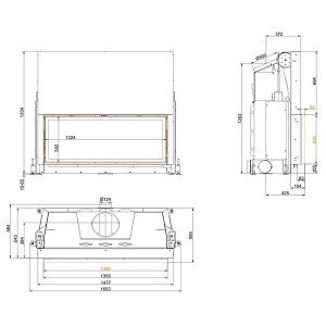Каминная топка Brunner Architecture 53/135