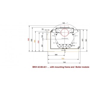Каминная топка Brunner BKH 5.0 Corner 42-66-42 DTL/DTR