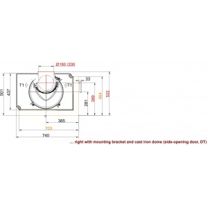 Каминная топка Brunner BKH 5.0 Corner 42-66-42 DTL/DTR
