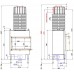 Каминная топка Brunner BKH 5.0 Corner 42-66-42 DTL/DTR