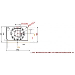 Каминная топка Brunner BKH 5.0 Corner 42-66-42 DTL/DTR