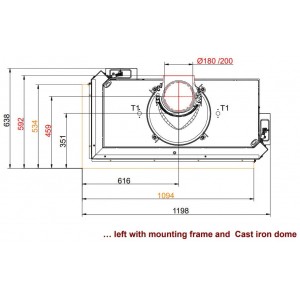 Каминная топка Brunner BKH 5.0 Corner 42-98-42 STL/STR