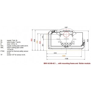 Каминная топка Brunner BKH 5.0 Corner 42-98-42 STL/STR