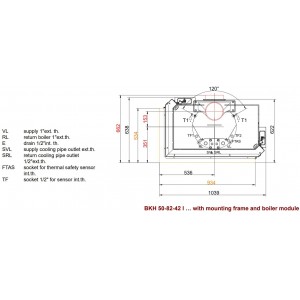 Каминная топка Brunner BKH 5.0 Corner 50-82-42 STL/STR