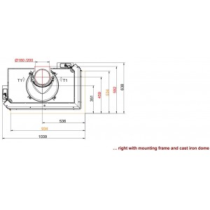 Каминная топка Brunner BKH 5.0 Corner 50-82-42 STL/STR