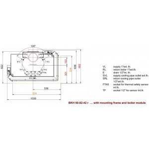 Каминная топка Brunner BKH 5.0 Corner 50-82-42 STL/STR