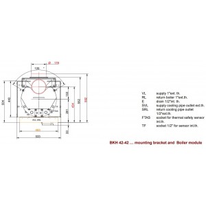 Каминная топка Brunner BKH 5.0 Flat 42-42 DT
