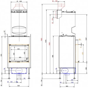 Каминная топка Brunner BKH 5.0 Flat 42-50 DT